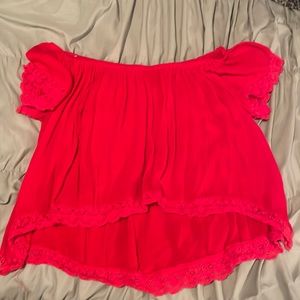 Off the Shoulder Crop Top